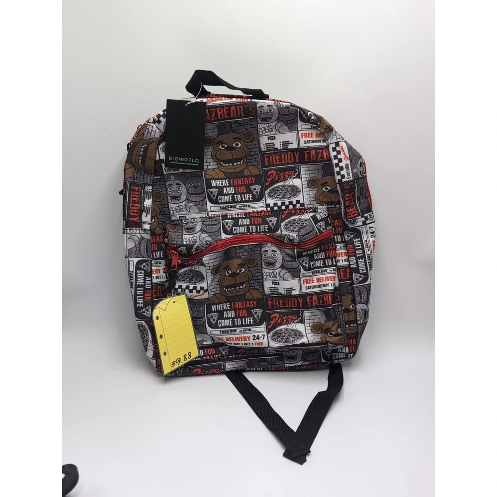 Five Nights At Frddies Fnaf Backpack Kid‎ Bag NWT School Bag Bioworld 2018